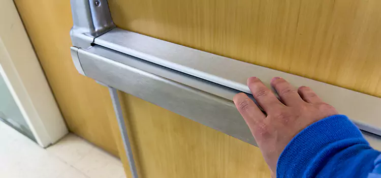 Installing a Push Bar on a Door DeLand